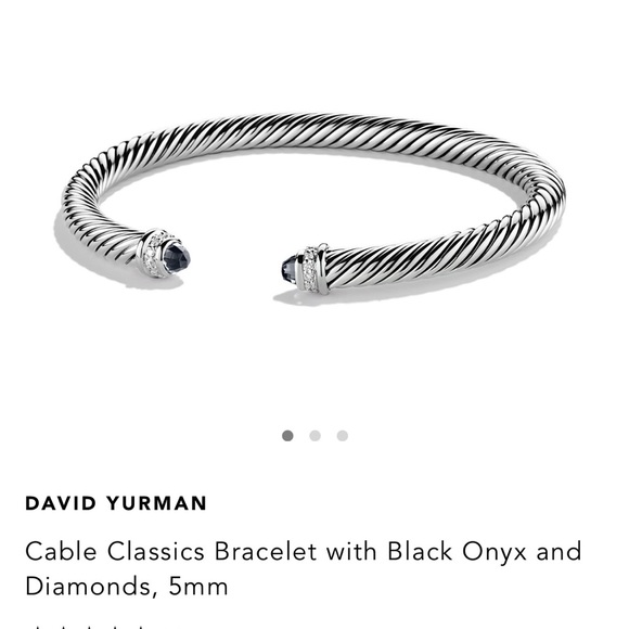 ❌SOLD❌. David Yurman
Cable Classics Bracelet with Onyx & Diamonds/5mm - Picture 10 of 10